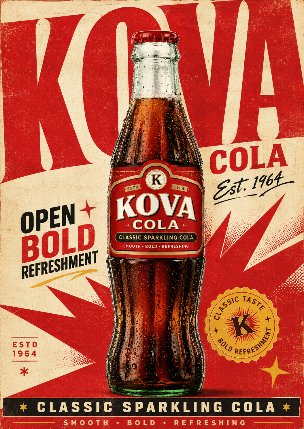 Kova Cola vintage poster